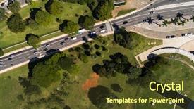  Presentation with paulista avenue in sao paulo - Audience pleasing theme consisting of ibirapuera in sao paulo brazil backdrop and a tawny brown colored foreground