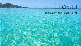  Presentation with beach - Theme having ibiza-cala-tarida-beach background and a light blue colored foreground