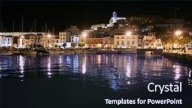  Presentation with annual dinner under the sea - Amazing presentation having ibiza island harbor and city backdrop and a wine colored foreground