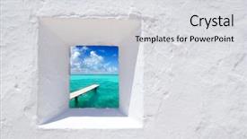  Presentation with mediterranean - Cool new slides with ibiza mediterranean white wall window backdrop and a light gray colored foreground