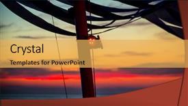  Presentation with san antonio - Colorful PPT theme enhanced with ibiza san antonio abad de backdrop and a yellow colored foreground