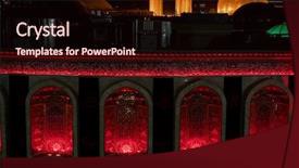  Presentation with iraq - PPT theme having ibn ali in karbala iraq background and a wine colored foreground