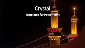  Presentation with iraq - Amazing theme having ibn ali in karbala iraq backdrop and a black colored foreground