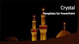  Presentation with iraq - Beautiful slides featuring ibn ali in karbala iraq backdrop and a black colored foreground