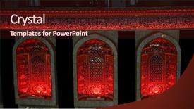  Presentation with iraq - Cool new PPT theme with ibn ali in karbala iraq backdrop and a wine colored foreground