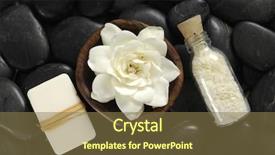  Presentation with fixing his black bow tie - Slides consisting of ibs - gardenia flower ib wooden bowl background and a tawny brown colored foreground