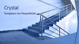  Presentation with abstract dark blue color crayons - Slide set consisting of ibs - up or down - wide background and a sky blue colored foreground