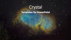  Presentation with telescope - Presentation design with ic1848-nebula-also-know background and a dark gray colored foreground