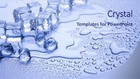  Presentation with ice - Audience pleasing theme consisting of ice background backdrop and a light blue colored foreground