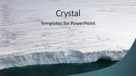  Presentation with glacier - Amazing theme having ice berg - arctic glacier backdrop and a light gray colored foreground