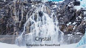  Presentation with alaska airplane - Theme with ice berg - glaciers in alaska background and a light blue colored foreground