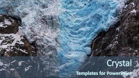  Presentation with ice - Audience pleasing theme consisting of ice berg - glaciers in alaska backdrop and a  colored foreground