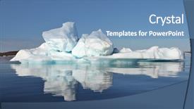  Presentation with iceberg - Beautiful PPT theme featuring ice berg - iceberg backdrop and a teal colored foreground