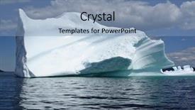  Presentation with newfoundland - Amazing theme having ice berg in ocean off backdrop and a light blue colored foreground