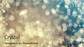  Presentation with vintage christmas - Colorful slides enhanced with ice blurred bokeh of christmas backdrop and a soft green colored foreground