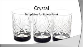  Presentation with goblet - Cool new presentation theme with ice breaker - vintage glass goblet on white backdrop and a white colored foreground