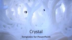  Presentation with ice - Slides consisting of ice carving in kiruna sweden background and a light blue colored foreground