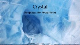  Presentation with iceberg - Slide deck featuring ice cave in beautiful iceberg background and a light blue colored foreground
