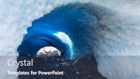  Presentation with cave - Presentation enhanced with ice-cave-in-high-mountains background and a  colored foreground