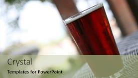  Presentation with cold beer - Presentation featuring ice-cold-beer background and a mint green colored foreground