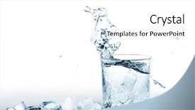  Presentation with cold water - Slide deck enhanced with ice cold water drink background and a white colored foreground