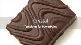  Presentation with white chocolate - Audience pleasing slide set consisting of chocolate cake isolated backdrop and a tawny brown colored foreground