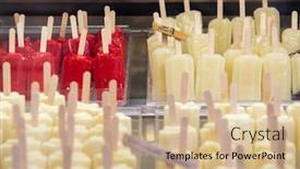  Presentation with ice cream - Theme enhanced with ice-cream-in-sicily-italy background and a coral colored foreground