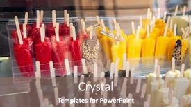  Presentation with show - Cool new PPT layouts with ice-cream-in-sicily-italy backdrop and a coral colored foreground