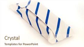  Presentation with ice cream - Beautiful slides featuring ice cream package backdrop and a  colored foreground