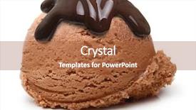  Presentation with chocolate milk - Slide set consisting of dairy milk chocolates - ice cream scoop with chocolate background and a red colored foreground