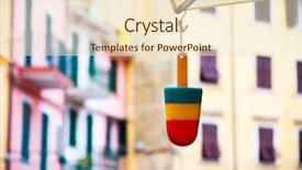  Presentation with ice cream truck - Colorful slide deck enhanced with ice cream shop sign colorful backdrop and a lemonade colored foreground