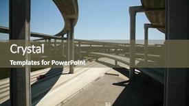  Presentation with los angeles - Cool new presentation theme with ice cream truck - 110 freeway south bound backdrop and a tawny brown colored foreground