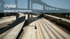  Presentation with los angeles - Presentation having ice cream truck - 110 freeway south bound background and a seafoam green colored foreground