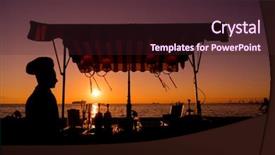  Presentation with ice cream truck - Amazing presentation having ice cream truck - man selling icecream backdrop and a wine colored foreground