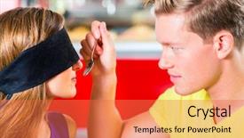  Presentation with ice cream - Theme featuring ice-cream with bond eyes background and a red colored foreground