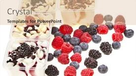  Presentation with chocolate ice cream - Beautiful theme featuring ice-cream-with-chocolate backdrop and a lemonade colored foreground