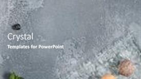  Presentation with vintage food - PPT theme with ice-cream-with-crushed-ice background and a gray colored foreground