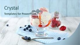  Presentation with ice frozen - Beautiful PPT layouts featuring ice cream with fresh frozen backdrop and a sky blue colored foreground