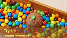  Presentation with ice cream popsicles organic dietary - Colorful PPT theme enhanced with ice cream with many colorful backdrop and a  colored foreground