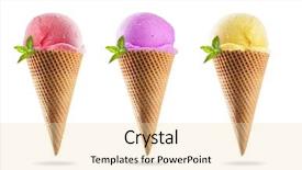  Presentation with ice cream cones - Cool new presentation with ice creams in cones backdrop and a lemonade colored foreground
