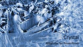  Presentation with frozen - Colorful presentation theme enhanced with minerals crystal - frozen background the winter is backdrop and a teal colored foreground