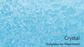  Presentation with ice frozen - Colorful slides enhanced with sparkling ice - frozen glass abstract winter background backdrop and a light blue colored foreground