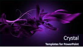  Presentation with ice crystals - Amazing slide deck having abstract line - dark violet illustration with ice backdrop and a wine colored foreground