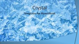  Presentation with ice crystals - Colorful PPT theme enhanced with ice crystals background backdrop and a light blue colored foreground