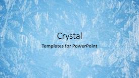  Presentation with ice crystals - Slides consisting of ice crystals on the surface background and a light blue colored foreground