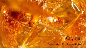  Presentation with whisky - Cool new slide set with ice-cube-falling-into-glass backdrop and a gold colored foreground