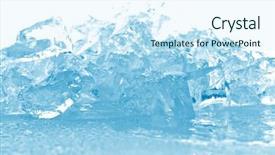  Presentation with light blue dna - Beautiful PPT layouts featuring ice cubes in blue light backdrop and a cool aqua colored foreground