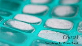  Presentation with mold - PPT layouts consisting of ice-cubes-in-green-silicone background and a teal colored foreground