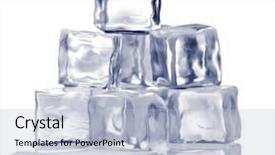  Presentation with blank whiteboard isolated on white - PPT layouts featuring ice cubes isolated on white background and a light blue colored foreground