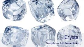  Presentation with ice - Beautiful slide set featuring ice cubes isolated backdrop and a lemonade colored foreground